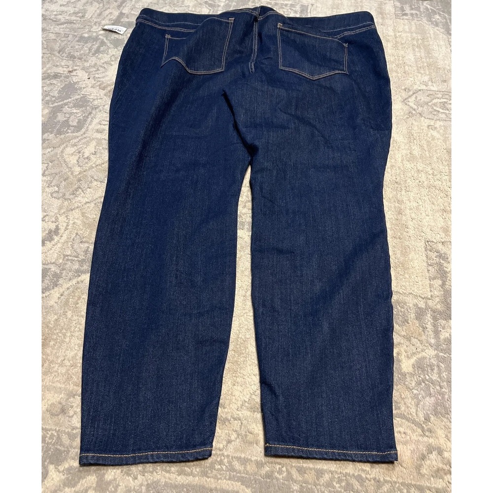 New Old Navy Women's Plus Size 28 W Long Medium Wash Blue Mid Rise Jegging Jeans
